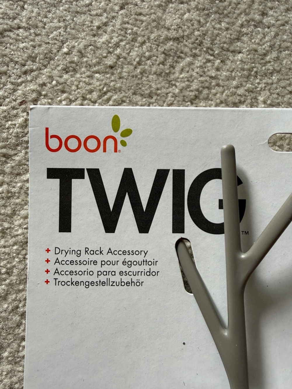 Boon TWIG Drying Rack Accessory - White & Gray - Picture 2 of 5